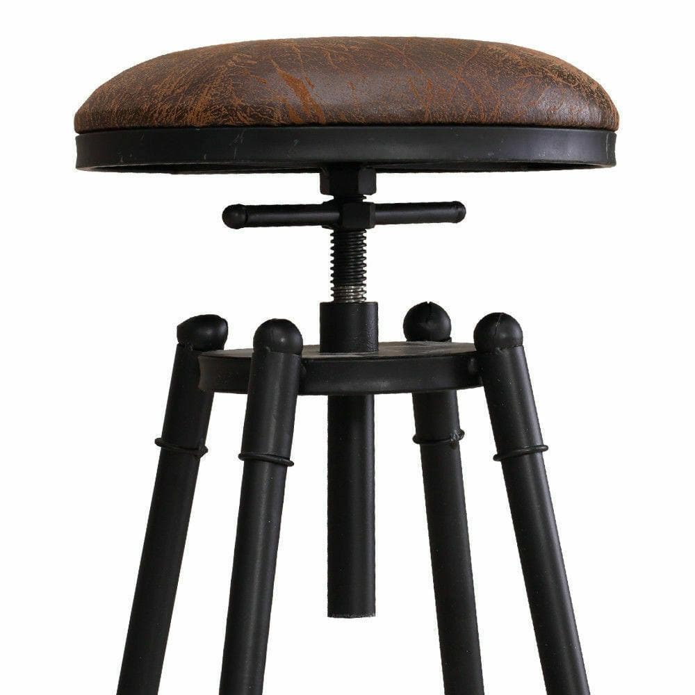 dining room 2x Rustic Industrial Bar Stool Kitchen Stool Barstool Swivel Dining Chair