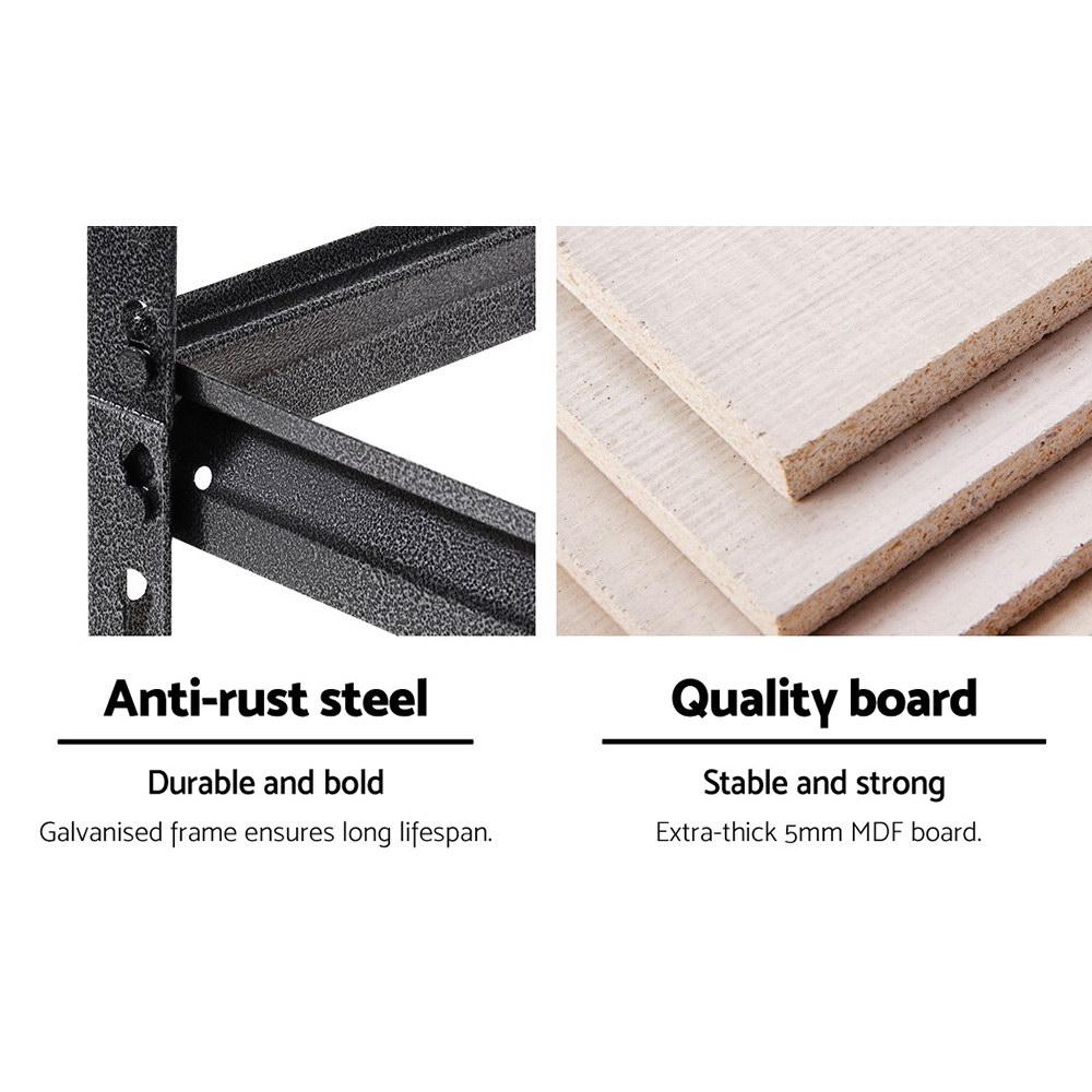 Storage 2x0.7M Steel Warehouse Racking Rack Shelving Storage Garage Shelves Shelf