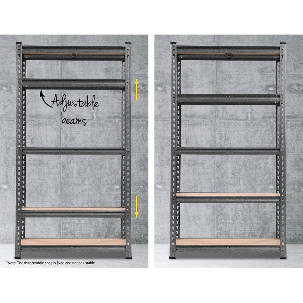 2X1.5M Garage Shelving Warehouse Rack Storage Racking Storage Steel