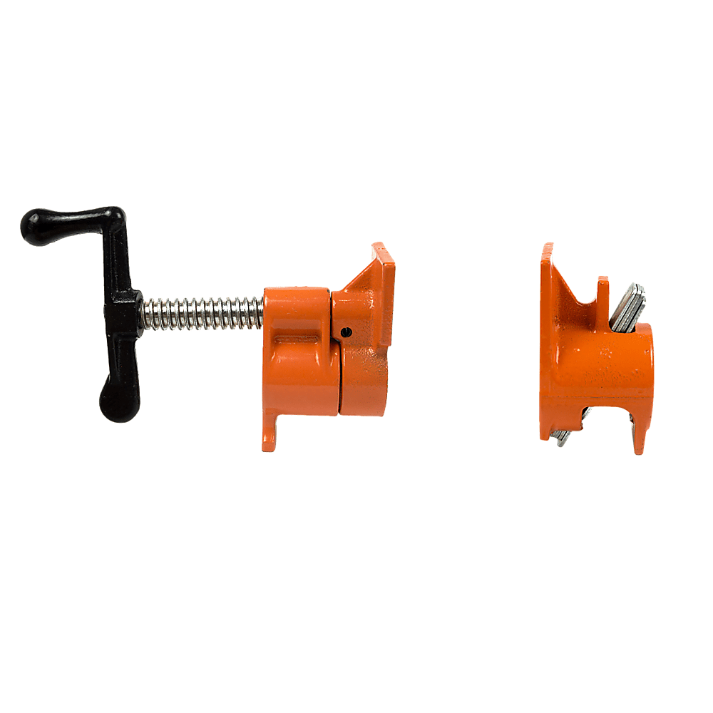 3/4" Wood Gluing Pipe Clamp Set (4 Pack) Heavy Duty Pro Woodworking Cast Iron