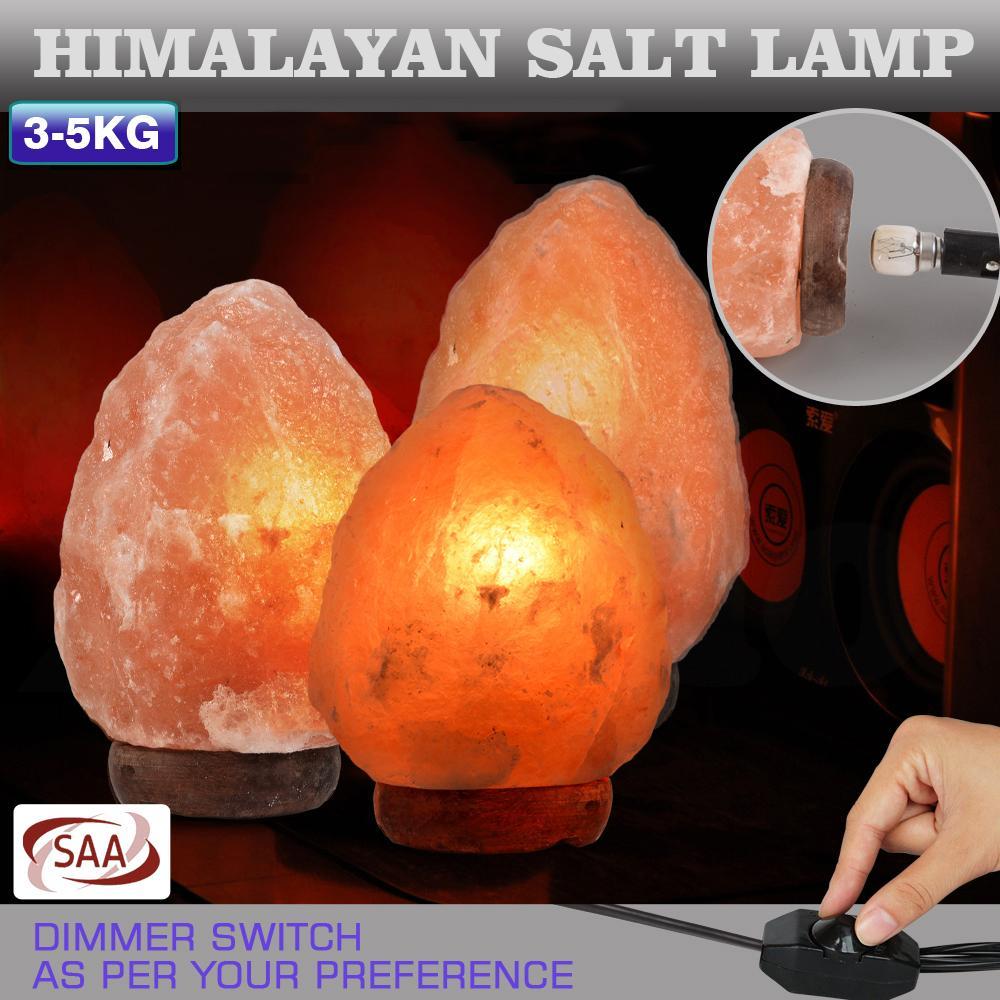 lighting 3-5 Kg Salt Lamp Rock Crystal Natural Light Dimmer Switch