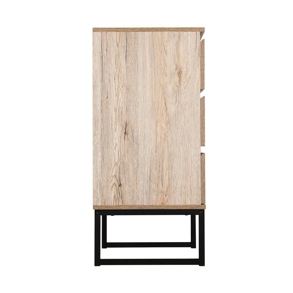 3 Chest of Drawers Storage Cabinet Tallboy Dresser Natural Furniture