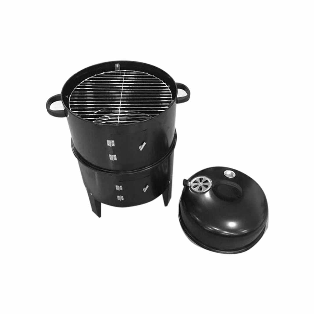 smokers 3 In 1 Barbecue Smoker Outdoor Charcoal BBQ Grill Camping Picnic Fishing