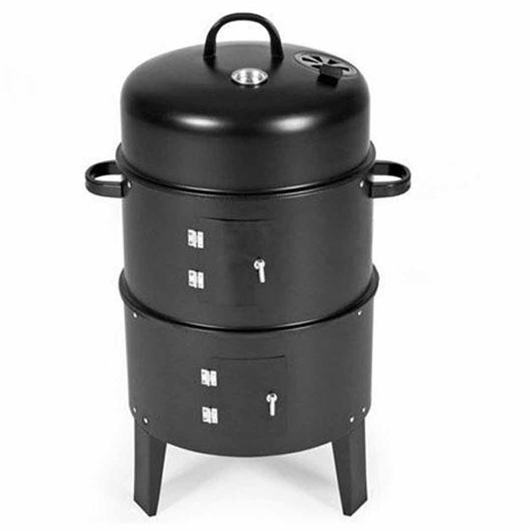 smokers 3 In 1 Barbecue Smoker Outdoor Charcoal BBQ Grill Camping Picnic Fishing