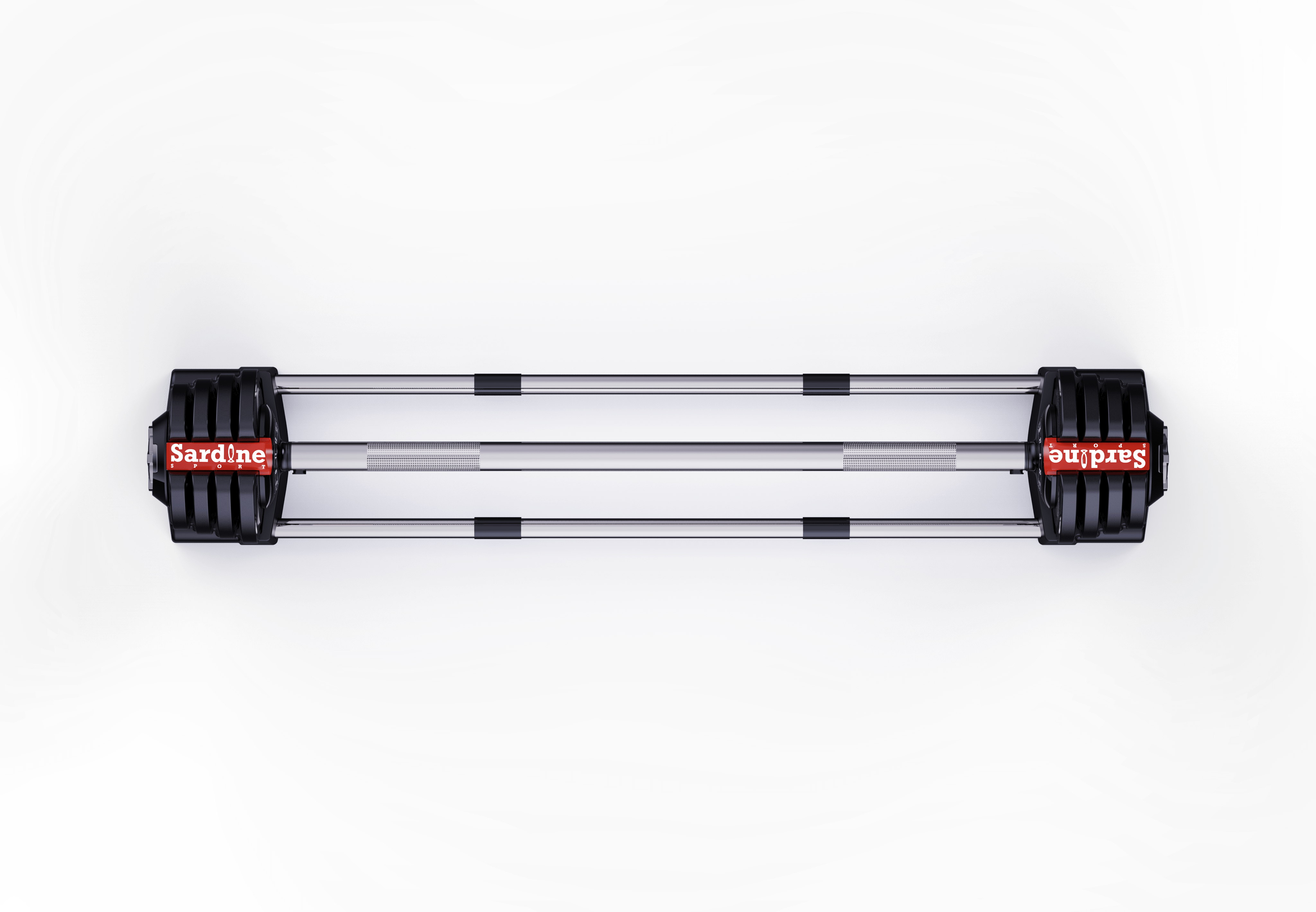 3-In-1 Multi-Functional Adjustable Dumbbell With Twist-Lock, All-In-One With Dumbbell-Barbell-Kettlebell, 1.5KG To 18KG, 3LB To 40LB - Pair