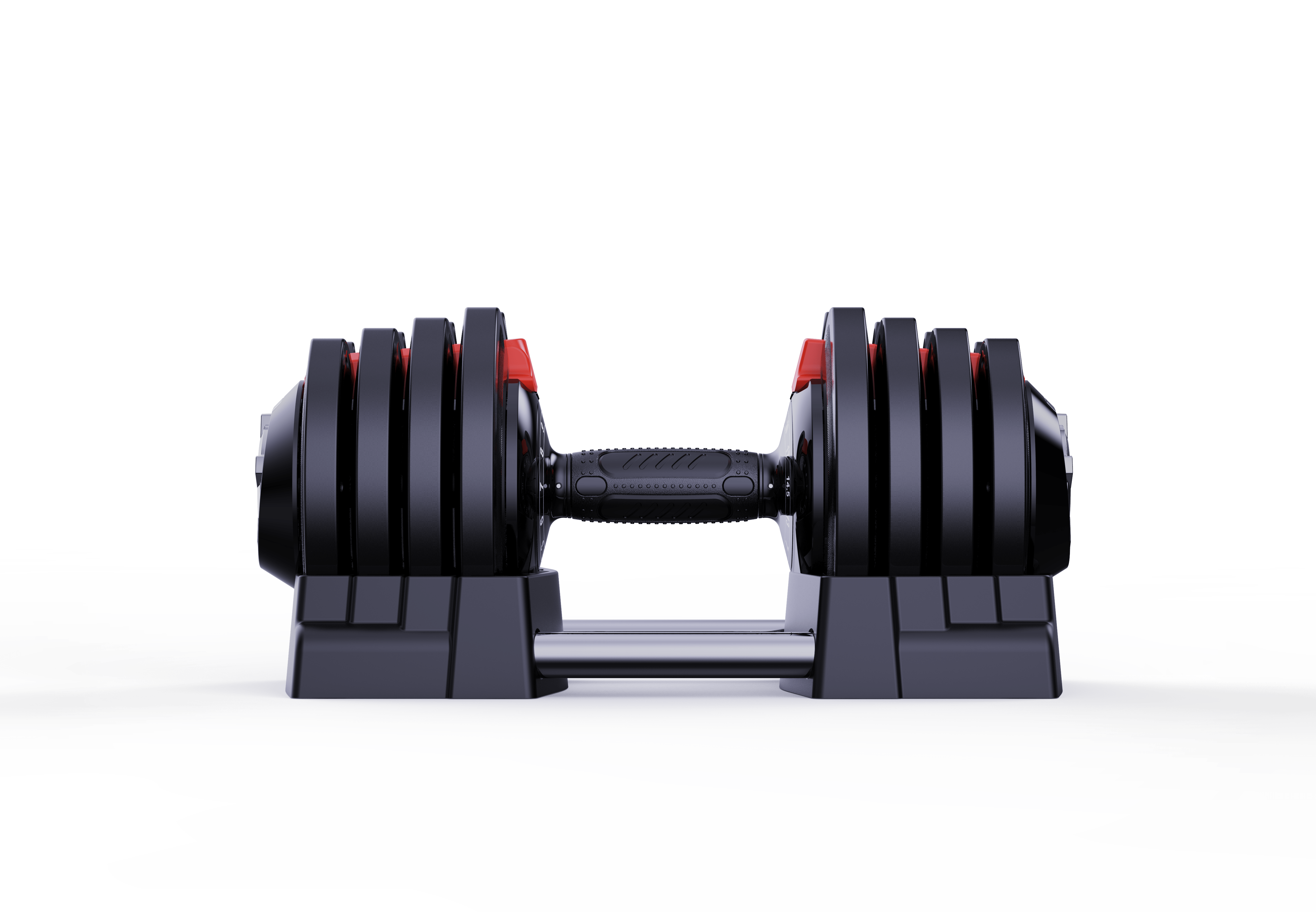 3-In-1 Multi-Functional Adjustable Dumbbell With Twist-Lock, All-In-One With Dumbbell-Barbell-Kettlebell, 1.5KG To 18KG, 3LB To 40LB - Pair
