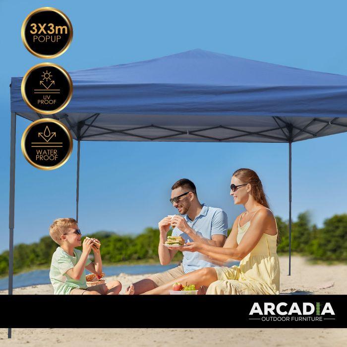 Navy colour - 3 Metre Outdoor Gazebo Tent - Navy