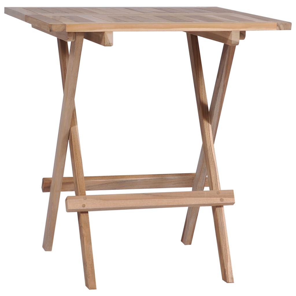 3 Piece Folding Bistro Set Solid Teak Wood