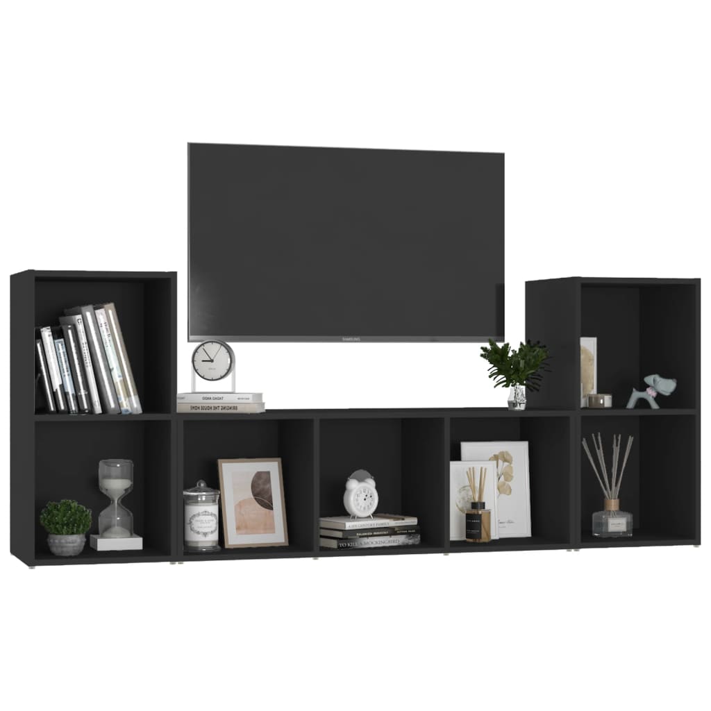 3 Piece TV Cabinet Set -Engineered Wood