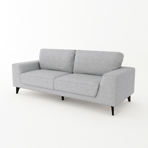 Sofas 3 Seater Fabric Sofa Light Grey Colour