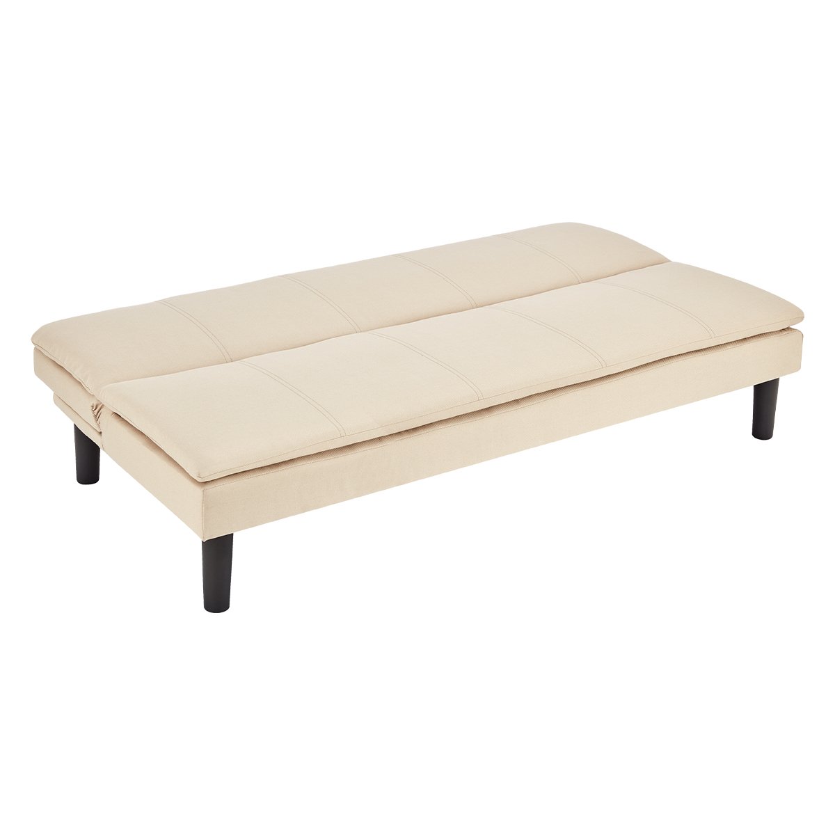 indoor furniture 3 Seater Modular Linen Fabric Sofa Bed Couch - Beige