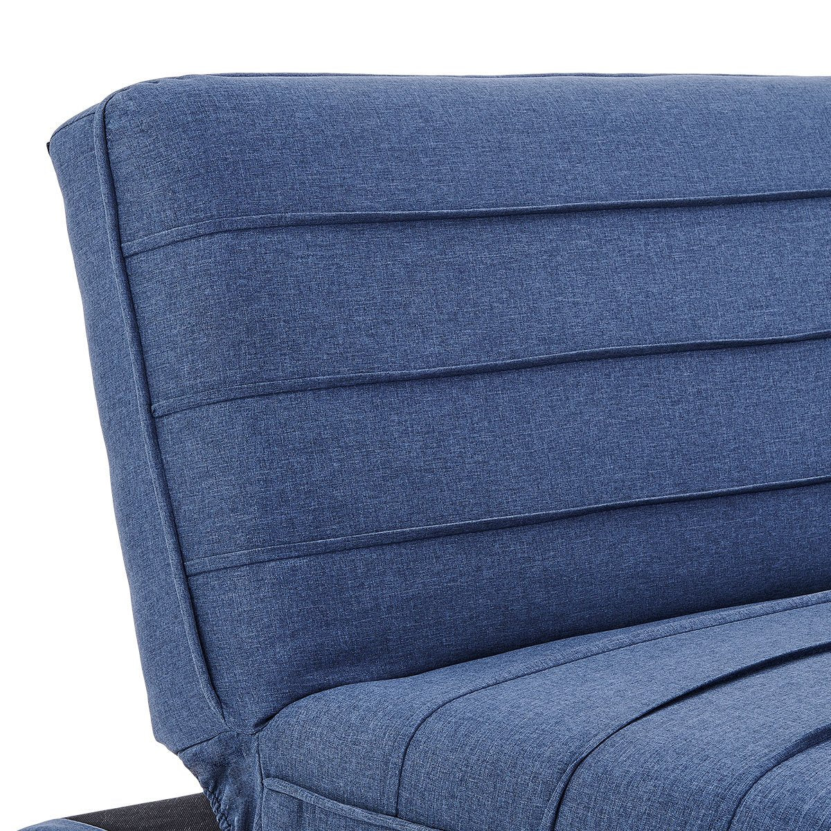 indoor furniture 3 Seater Modular Linen Fabric Sofa Bed Couch  - Dark Blue