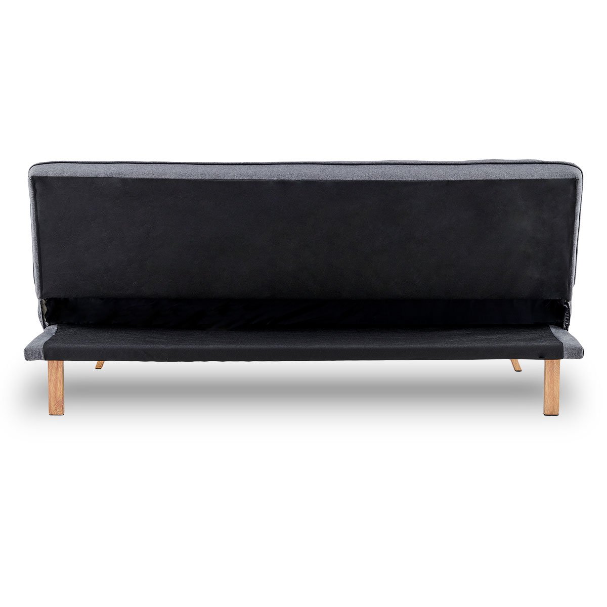 indoor furniture 3 Seater Modular Linen Fabric Sofa Bed Couch - Dark Grey