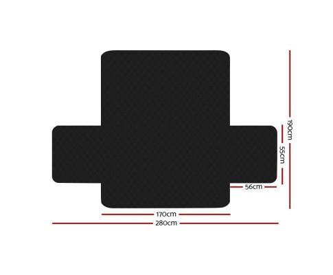 home & garden 3 Seater Slipcovers Black/Red