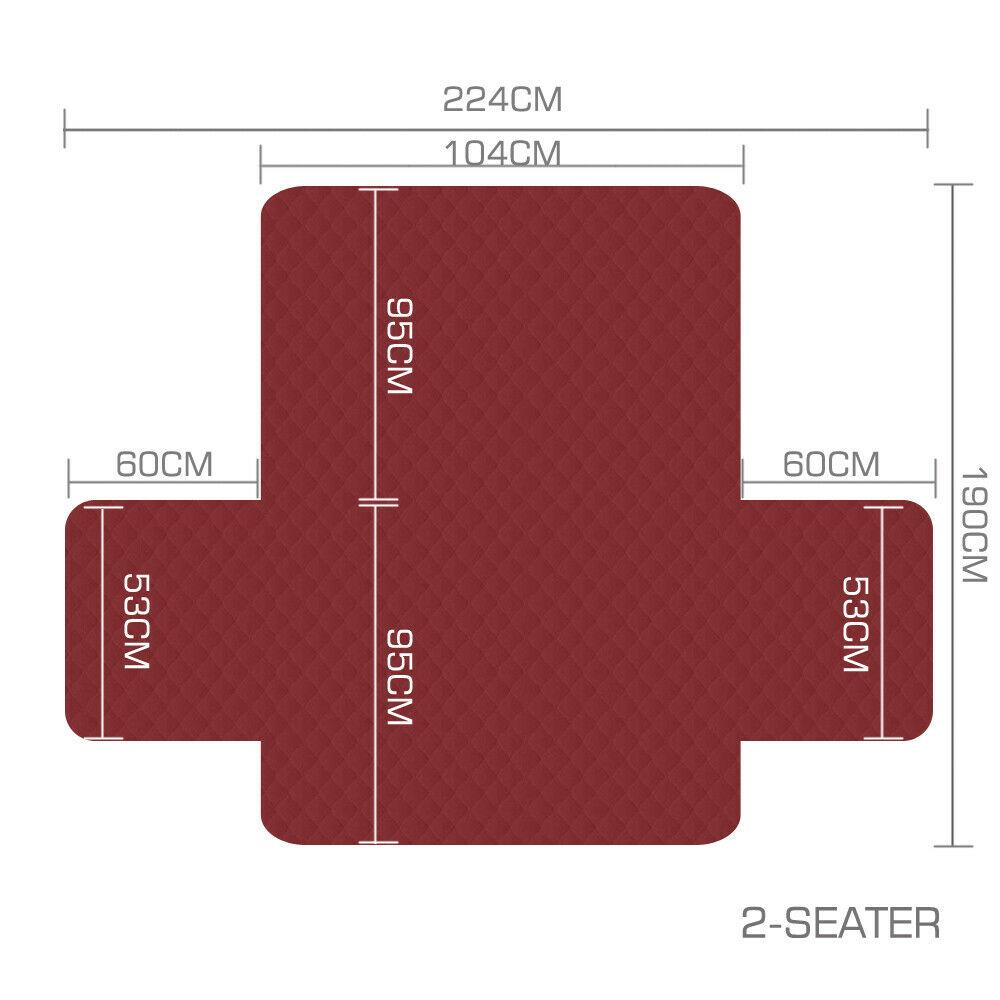 living room 3 Seater Sofa Covers Couch Slipcovers Brown