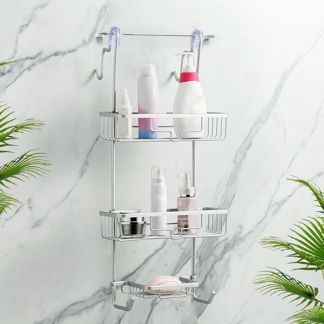 Toilet Paper Holders 3-Tier Bathroom Shower Caddy Organiser Storage Rack