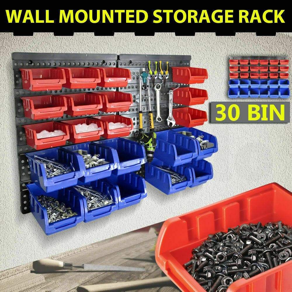 tools & accessories 30 Bins Garage Workshop Wall Mounted Tool Box S