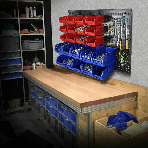 tools & accessories 30 Bins Garage Workshop Wall Mounted Tool Box S
