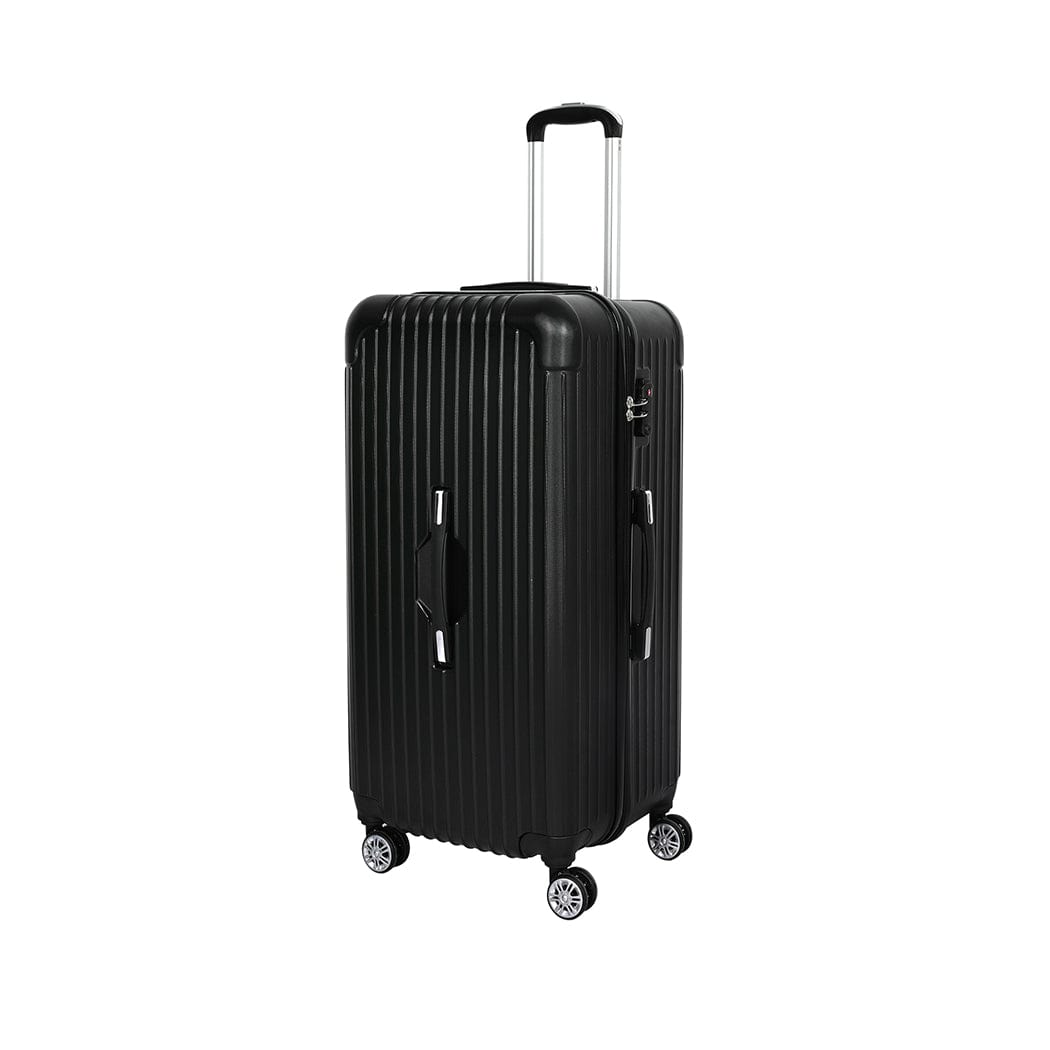 30" Luggage Travel Suitcase Trolley Case Packing Waterproof TSA Black