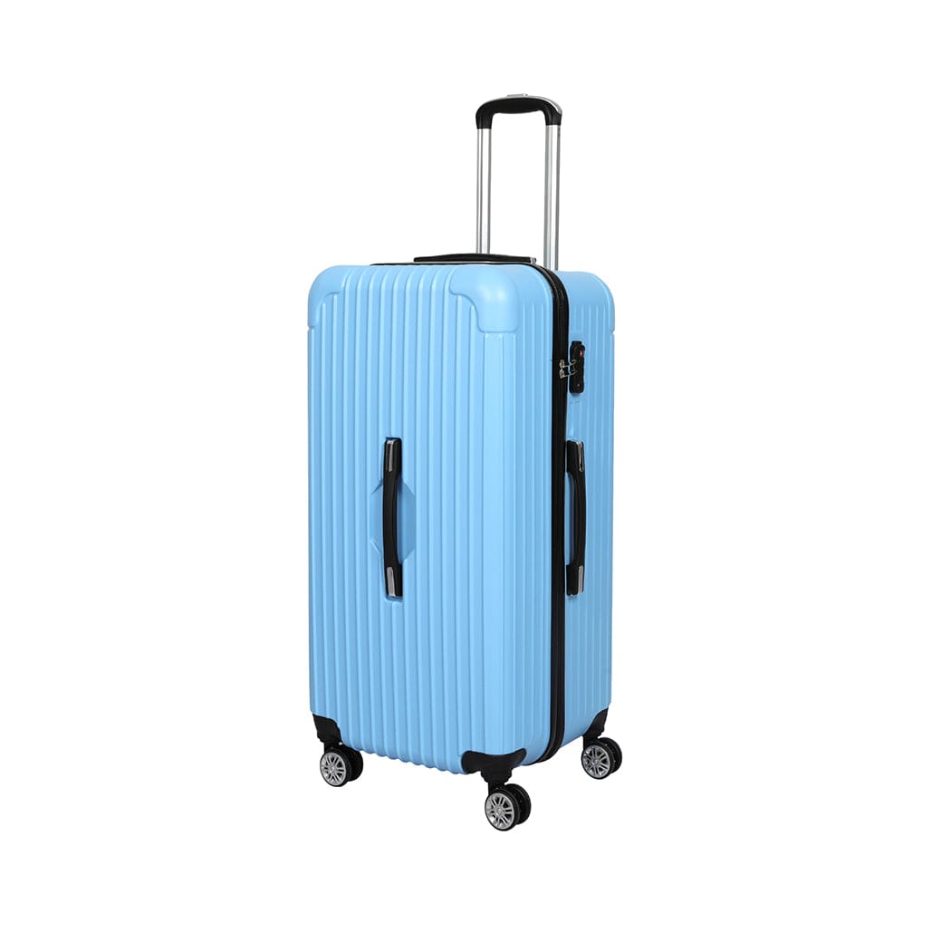 30" Luggage Travel Suitcase Trolley Case Packing Waterproof TSA Blue