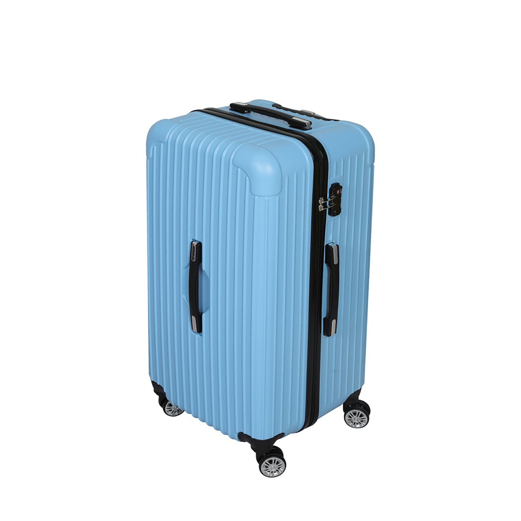 30" Luggage Travel Suitcase Trolley Case Packing Waterproof TSA Blue