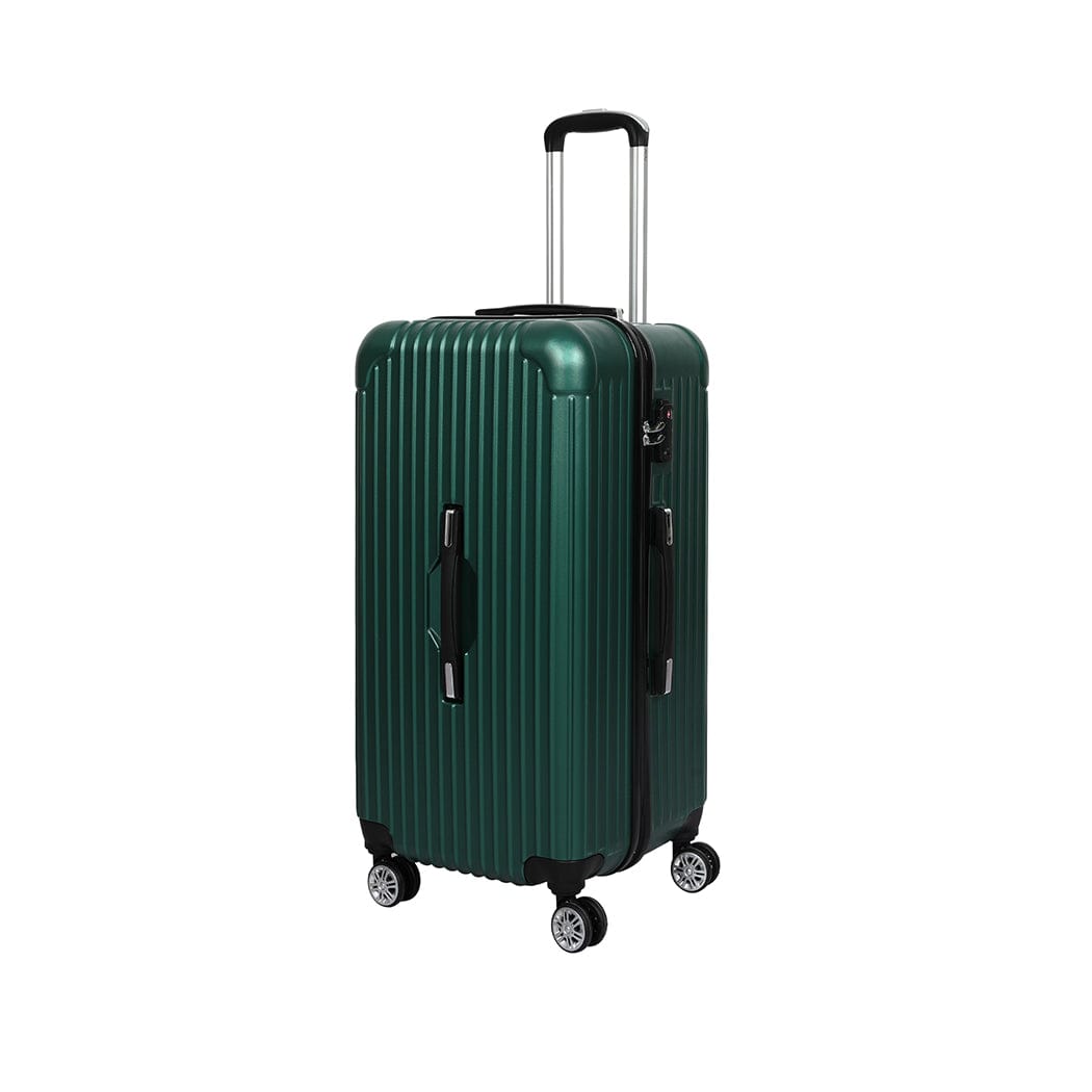 30" Luggage Travel Suitcase Trolley Case Packing Waterproof TSA Green