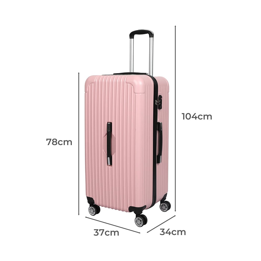30" Luggage Travel Suitcase Trolley Case Packing Waterproof TSA Pink