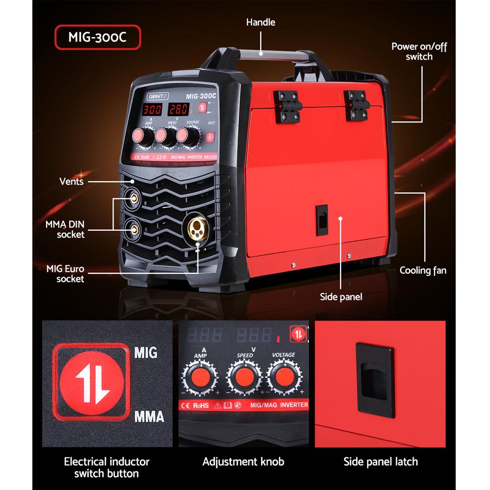 early sale simpledeal 300 Amp Inverter Welder DC MIG MMA Gas Gasless Welding Machine Portable