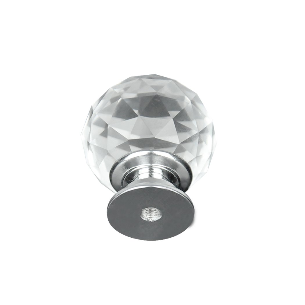 Door Crystal Knob 30mm 10Pack Clear Crystal Glass Door Pull Knobs