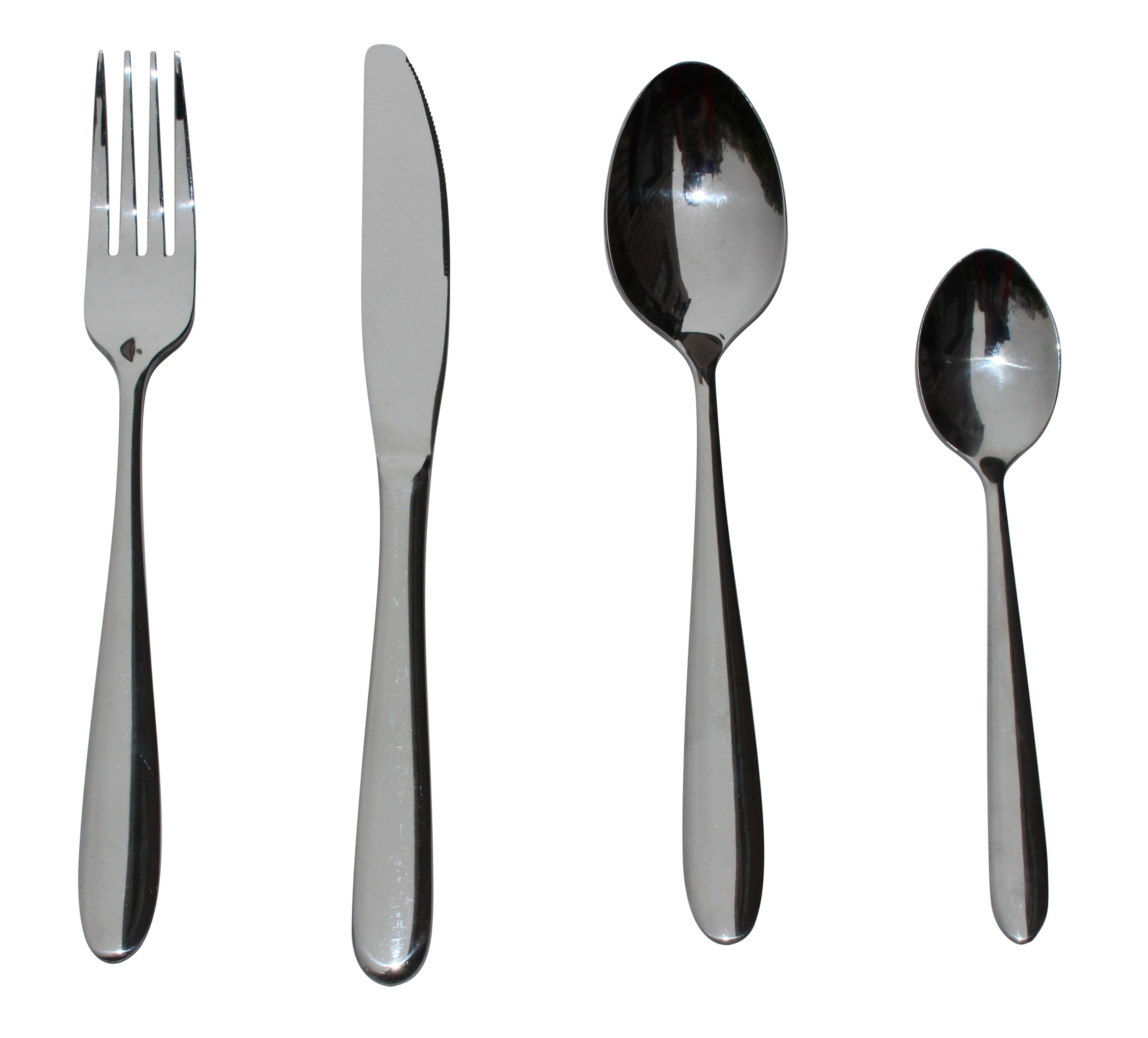 Wedding Accessories 32 Piece Stainless Steel Cutlery Set Knives Fork Spoon Teaspoon