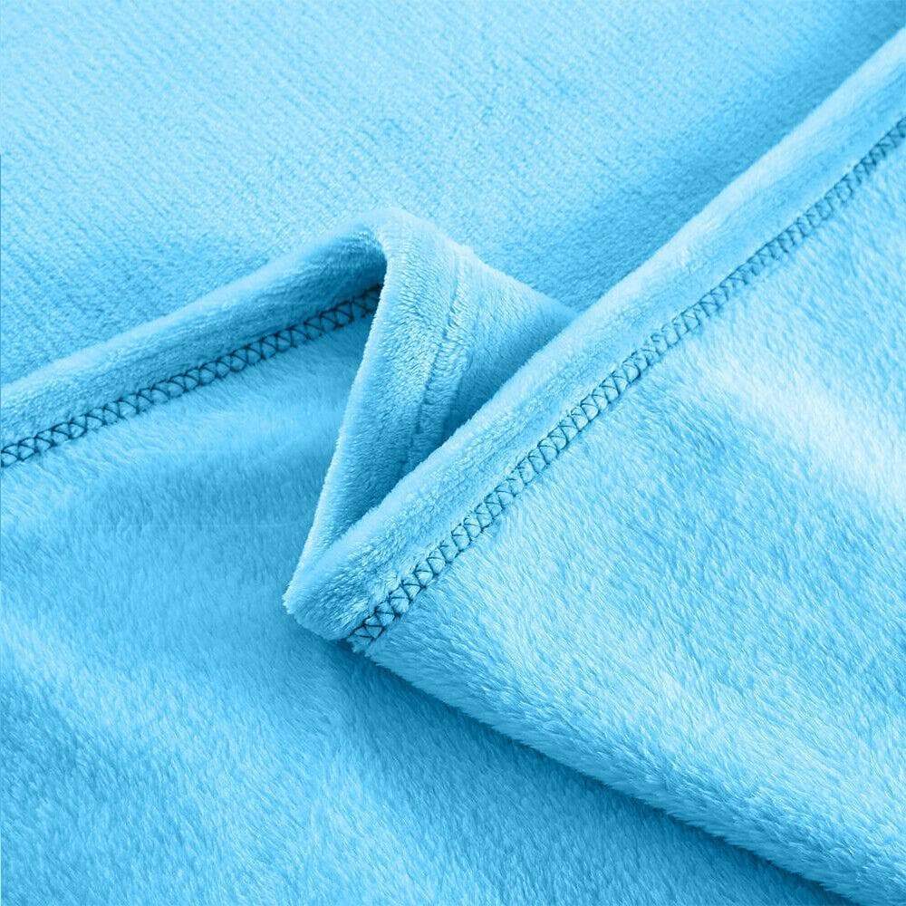 bedding 320GSM 220x240cm Ultra Soft Mink Blanket Warm Throw in Teal Colour