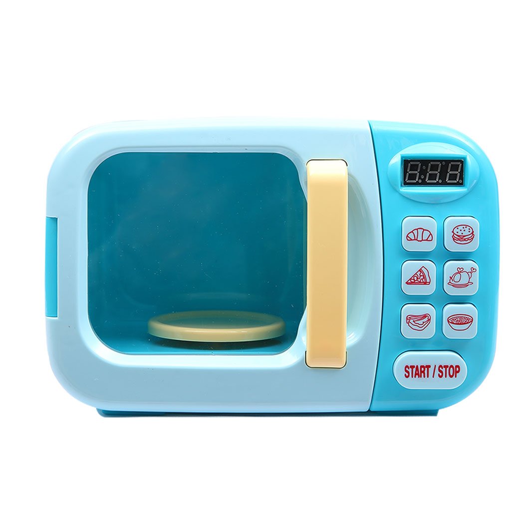 kids products 32x Kids Kitchen Play Set Electric Microwave - Blue