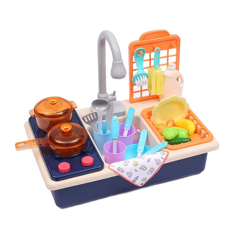 kids products 35x Kids Kitchen Play Set Dishwasher Sink - Blue