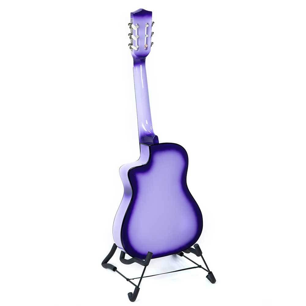 38in Pro Cutaway Acoustic Guitar with guitar bag - Purple Burst