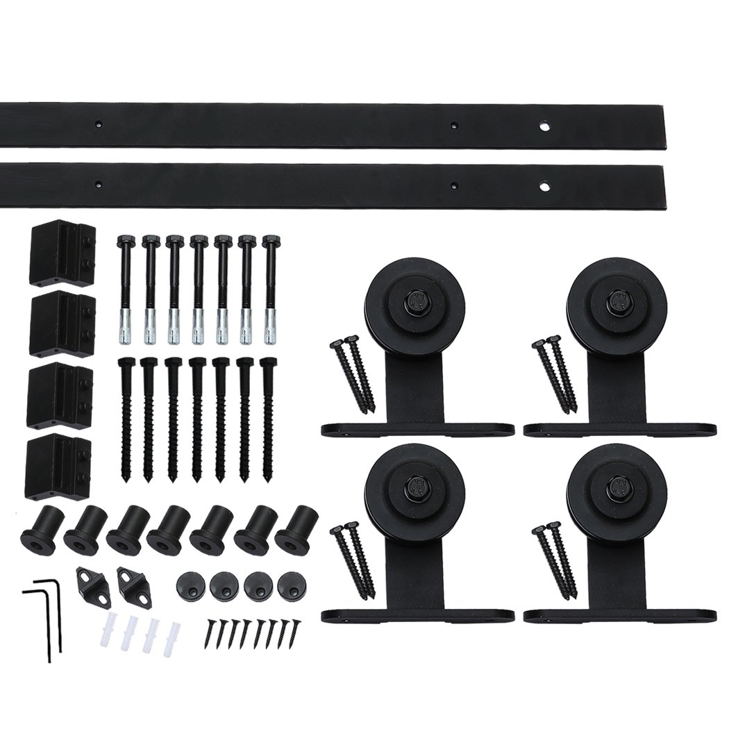 Living Room 3M Antique Double Sliding Barn Door Roller Kit