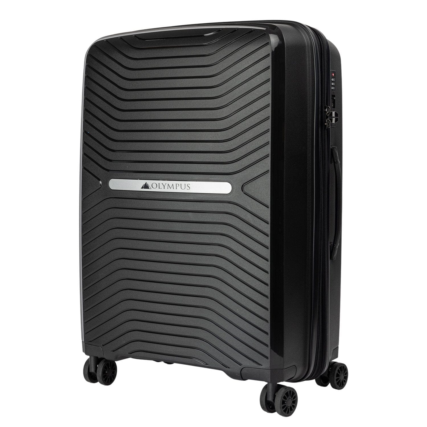 3PC Astra Luggage Set Hard Shell Suitcase - Obsidian Black