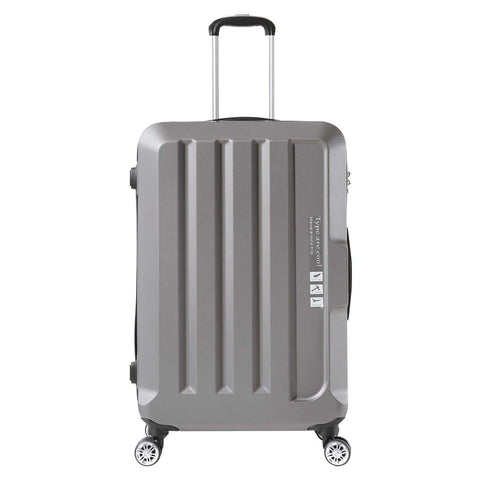 3pcs Luggage Sets Travel Hard Case Lightweight Suitcase TSA lock Dark Grey