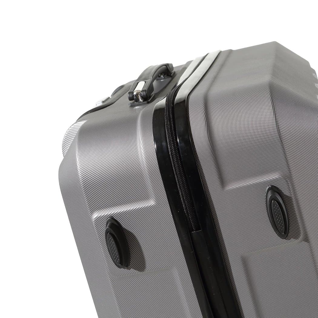 travelling 3pcs Luggage Sets Travel Hard Case Lightweight Suitcase TSA lock Dark Grey