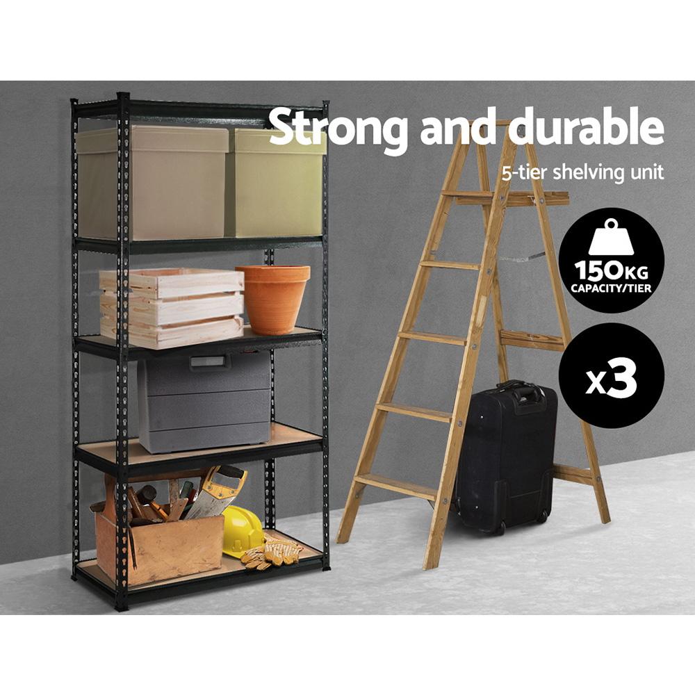 Storage 3x0.7M Warehouse Shelving Racking Storage Garage Steel Metal Shelves Rack