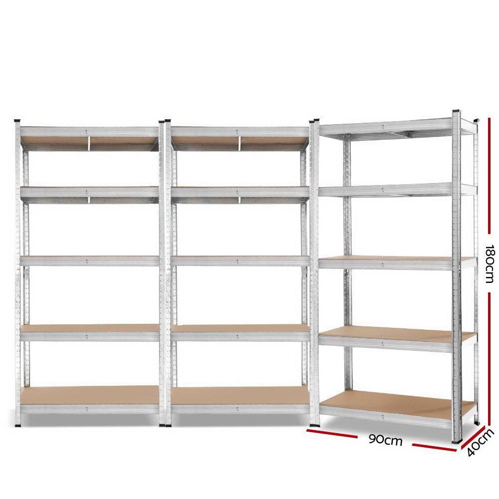 early sale simpledeal 3x0.9M Warehouse Shelving Racking Storage Garage Steel Metal Shelves Rack
