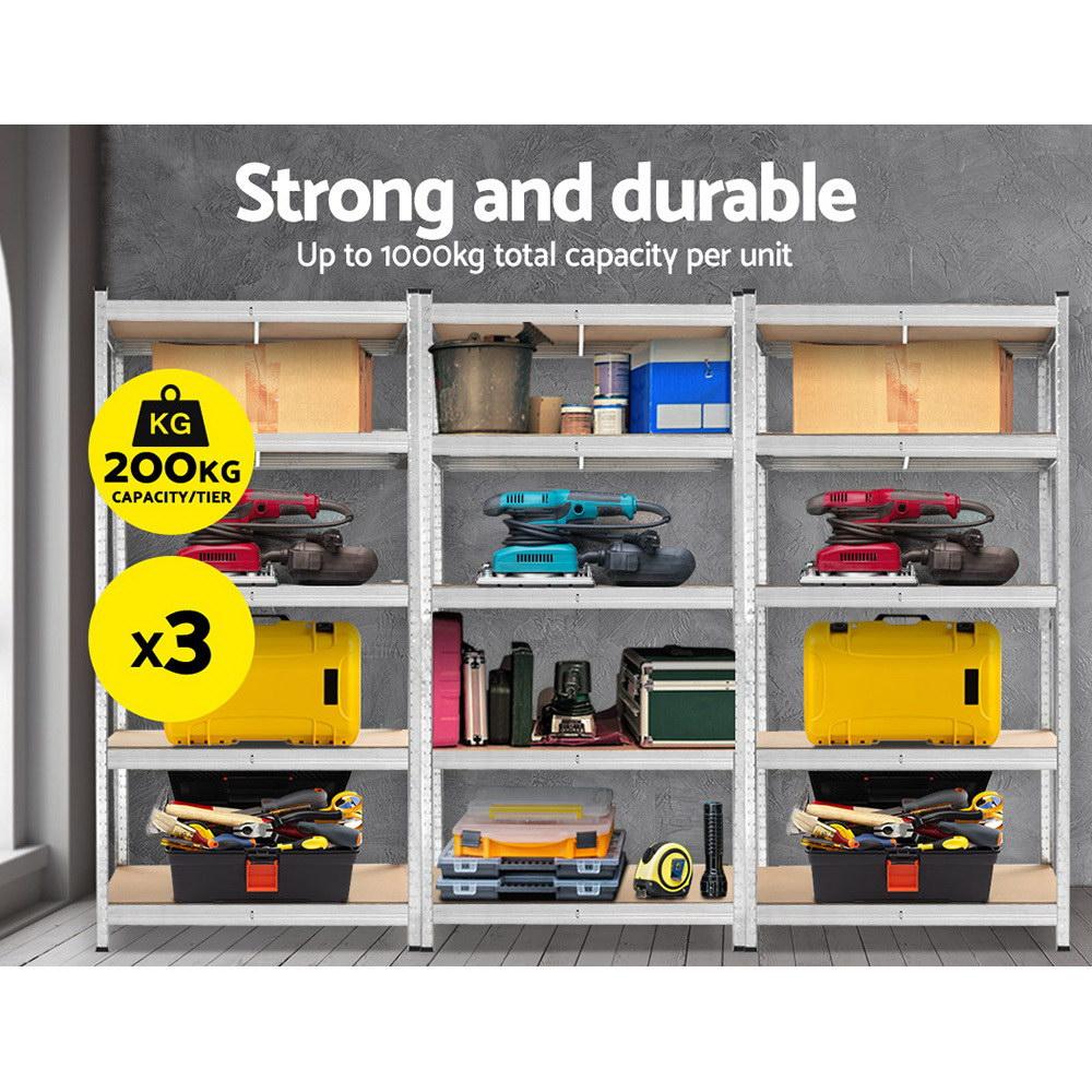 early sale simpledeal 3x0.9M Warehouse Shelving Racking Storage Garage Steel Metal Shelves Rack