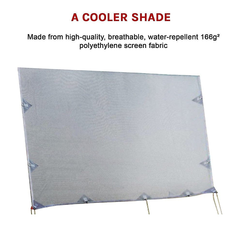 4.0m Caravan Privacy Screen Side Sunscreen Sun Shade for 14' Roll Out Awning