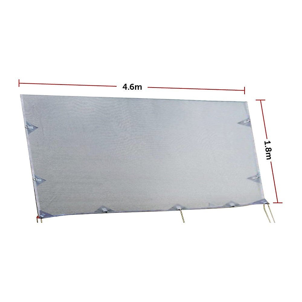 4.6m Caravan Privacy Screen Side Sunscreen Sun Shade for 16' Roll Out Awning