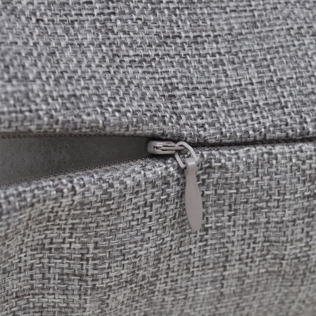 4 Anthracite Cushion Covers Linen-look 80 x 80 cm