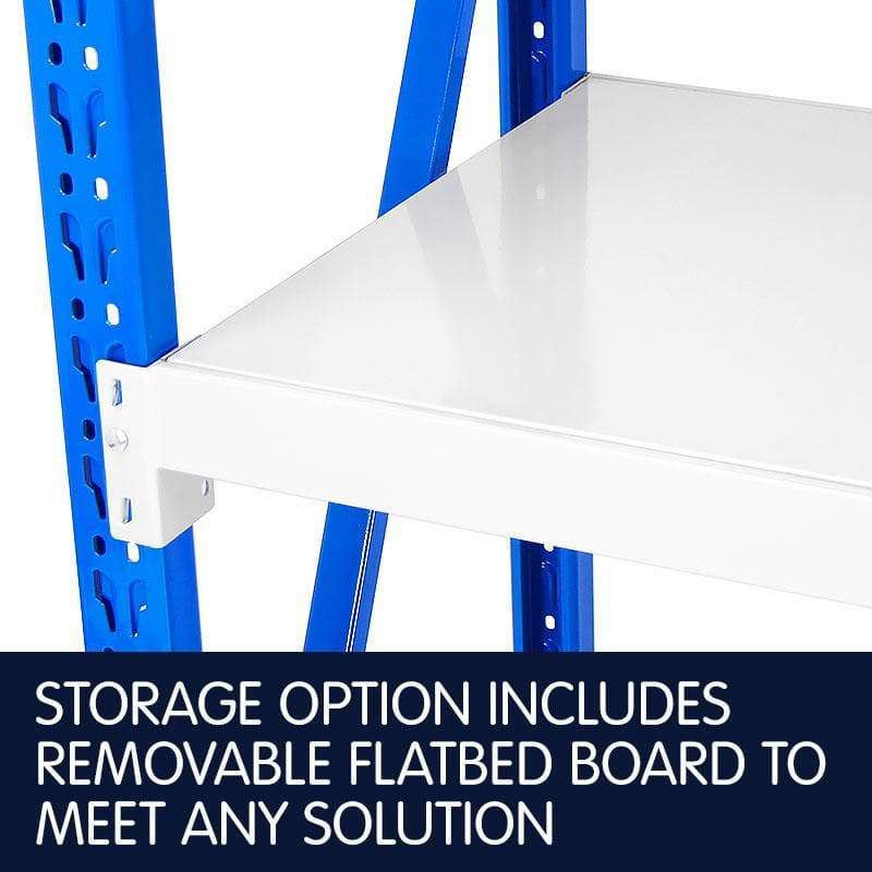 4-Bay shelving 4m-wide 400kg with 400Kg