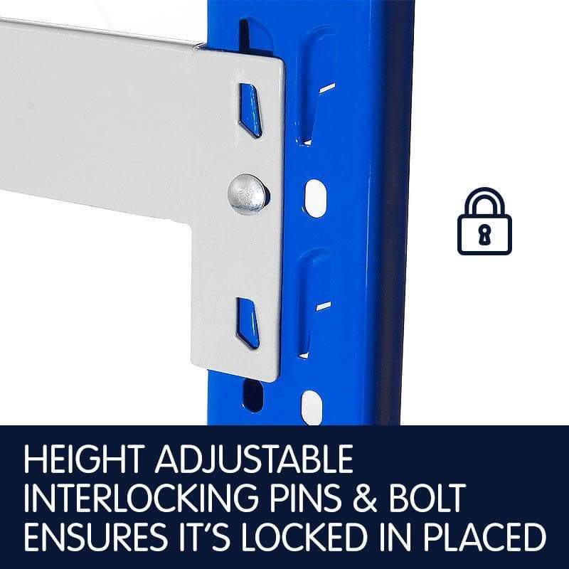 4-Bay shelving 4m-wide 400kg, 400Kg