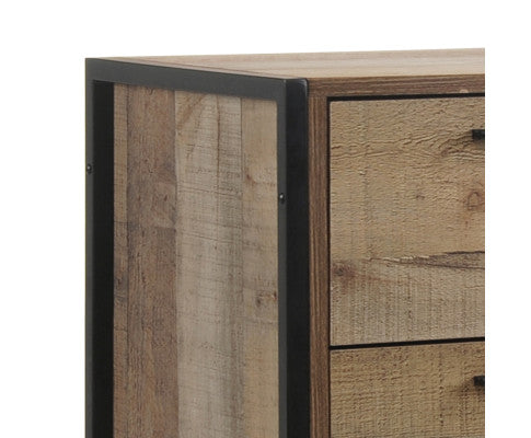 4 Drawers Tallboy Storage Cabinet Oak Colour