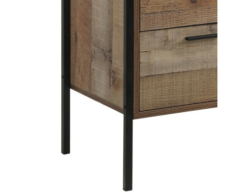 4 Drawers Tallboy Storage Cabinet Oak Colour