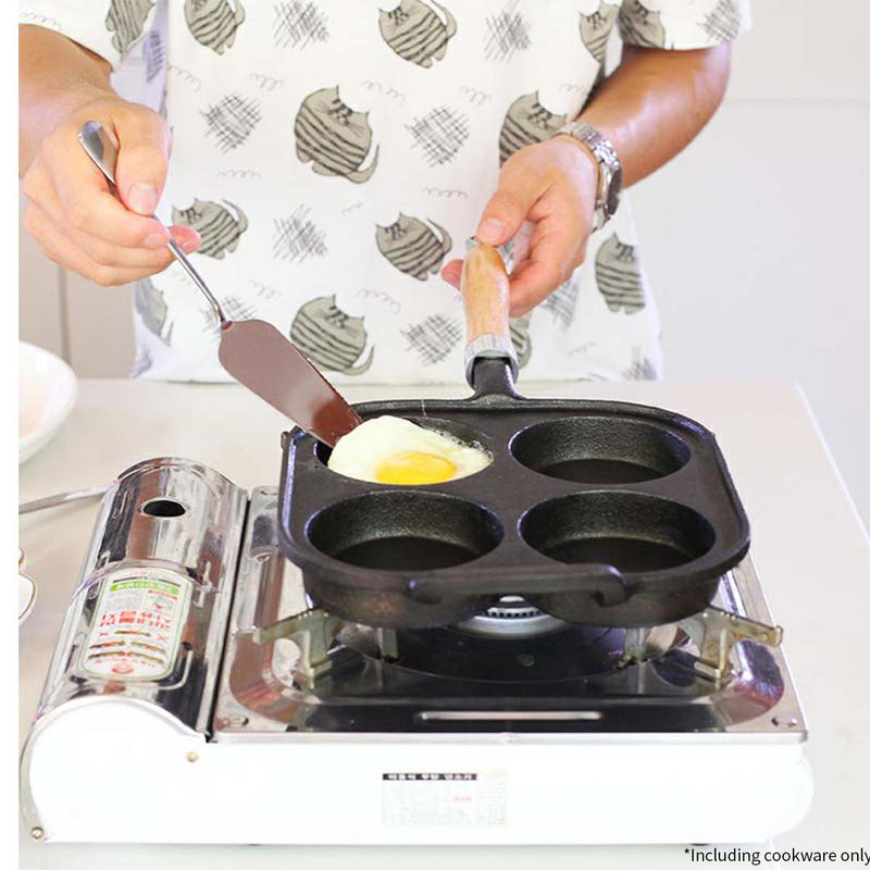 Frying Pans 4 Mold Cast Iron Breakfast Fried Egg Pancake Omelette Fry Pan