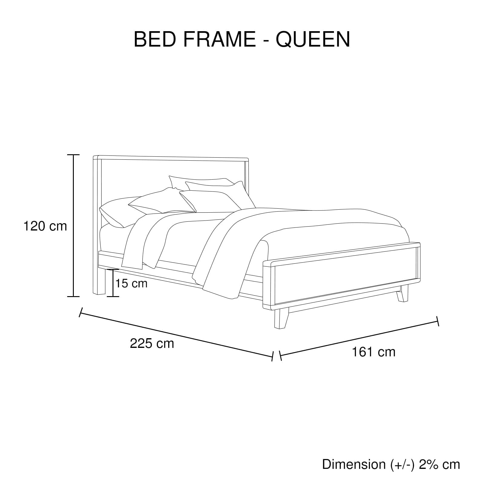 4 Pieces Bedroom Suite Queen Size in Solid Wood Antique Design Light Brown